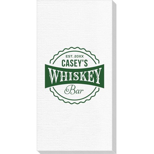 Whiskey Bar Label Deville Guest Towels